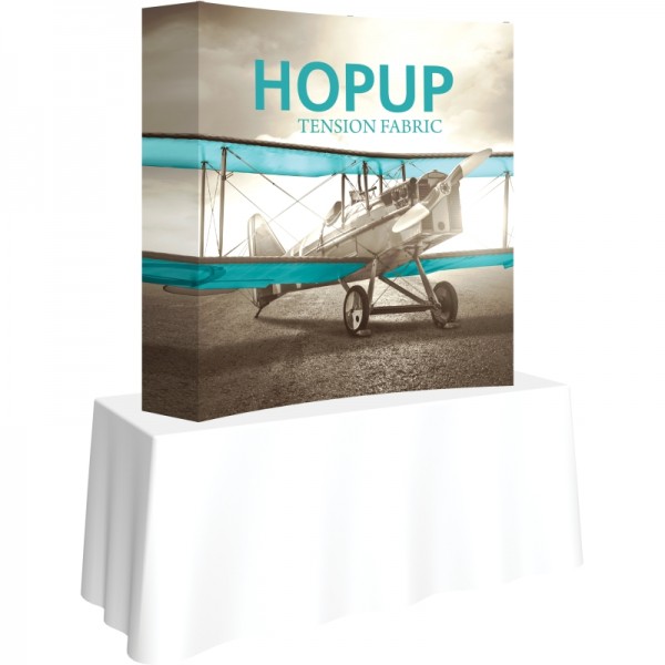 Hopup 5FTx5FT Curved Tabletop Trade Show Display Hopup 5FTx5FT Curved Tabletop Trade Show Display