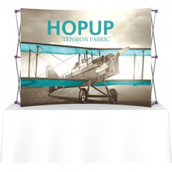 Hopup 7.5FT Wide Curved Tabletop Trade Show Display Hopup 7.5FT Wide Curved Tabletop Trade Show Display