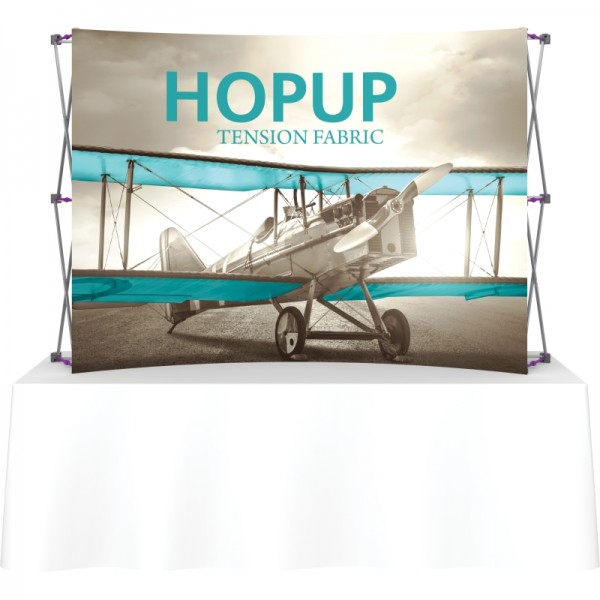 Hopup 7.5FT Wide Curved Tabletop Trade Show Display