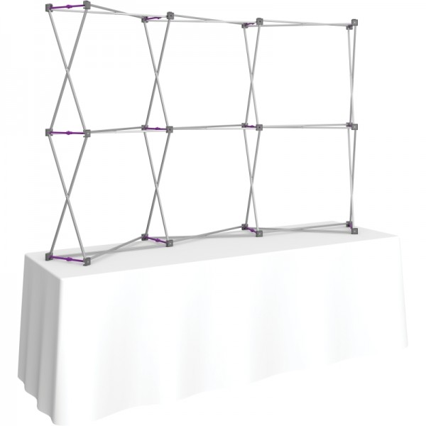 Hopup 7.5FT Wide Curved Tabletop Trade Show Display Hopup 7.5FT Wide Curved Tabletop Trade Show Display