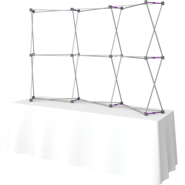 Hopup 7.5FT Wide Curved Tabletop Trade Show Display Hopup 7.5FT Wide Curved Tabletop Trade Show Display