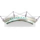 Hopup 7.5FT Wide Curved Tabletop Trade Show Display Hopup 7.5FT Wide Curved Tabletop Trade Show Display