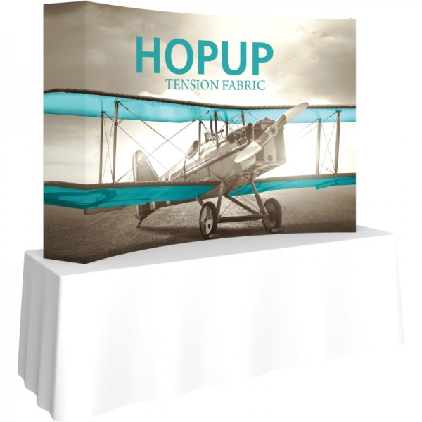 Hopup 7.5FT Wide Curved Tabletop Trade Show Display