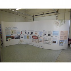 20'W x 8'H “S” Shaped Pop Up Trade Show Display 20'W x 8'H “S” Shaped Pop Up Trade Show Display