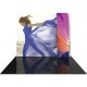 10FT Straight Fabric Trade Show Display with Stand-off Pillowcase Graphic