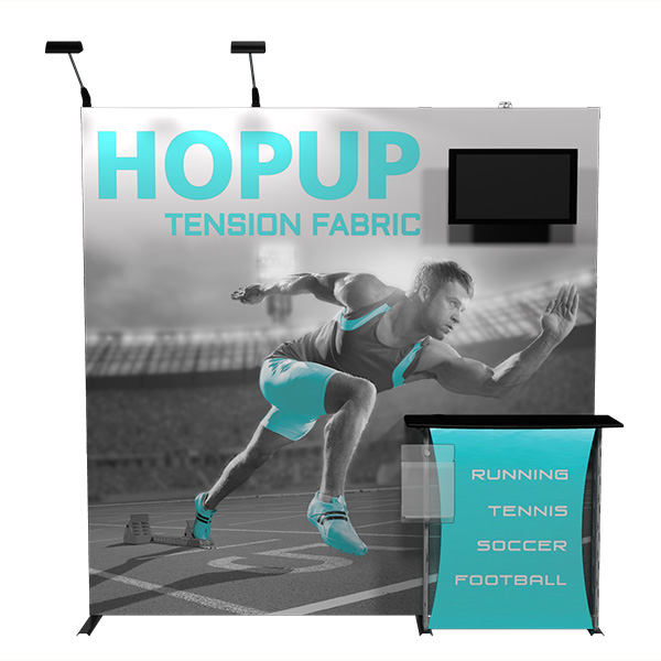 Dimension 7.5FT Wide Straight Trade Show Display Kit 2 Dimension 7.5FT Wide Straight Trade Show Display Kit 2