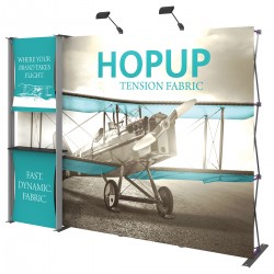 Dimension 10FT Wide Straight Trade Show Display Kit 4 Dimension 10FT Wide Straight Trade Show Display Kit 4