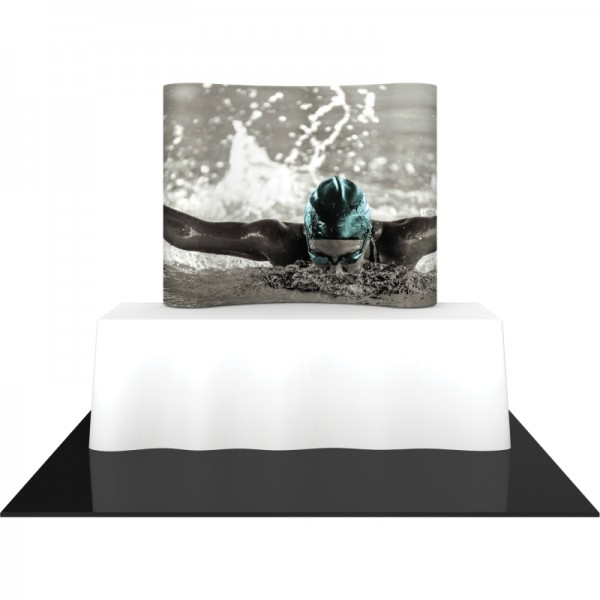 Essential Horizontally Curved Budget Table Top Display