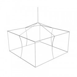 12' Square x 3'h Hanging Ceiling Banner 12' Square x 3'h Hanging Ceiling Banner