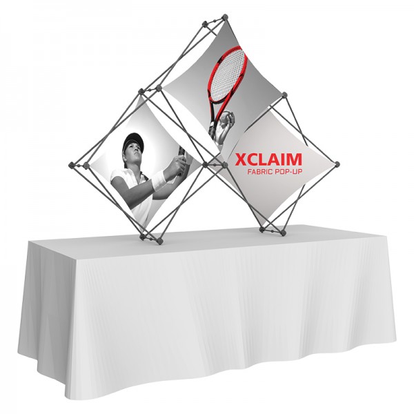 7FT Wide Multi-Panel Fabric Trade Show Display Kit 1