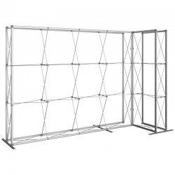 11'w L-Shape Stackable Fabric Display 11'w L-Shape Stackable Fabric Display