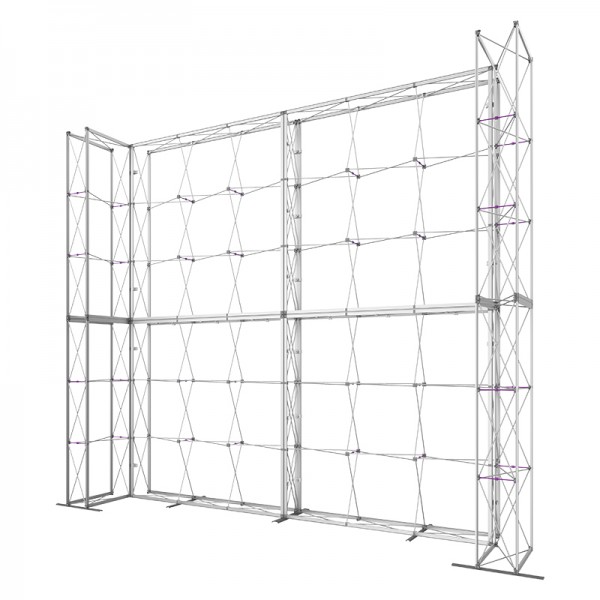 17' w x 14.8' h U-Shaped Stackable Fabric Display