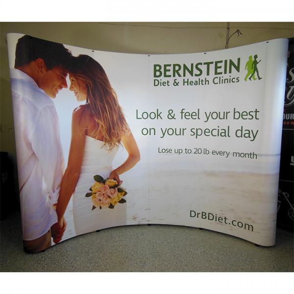 20'W x 8'H “S” Shaped Pop Up Trade Show Replacement Panels