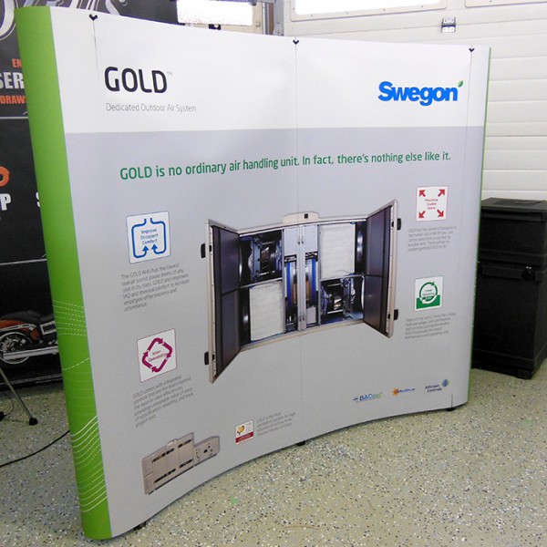 20'W x 8'H “S” Shaped Pop Up Trade Show Replacement Panels