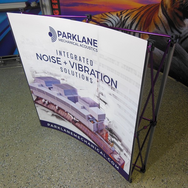 20'W x 8'H “S” Shaped Pop Up Trade Show Replacement Panels