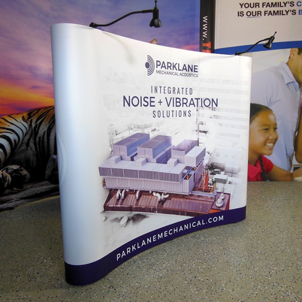 20'W x 8'H “S” Shaped Pop Up Trade Show Replacement Panels