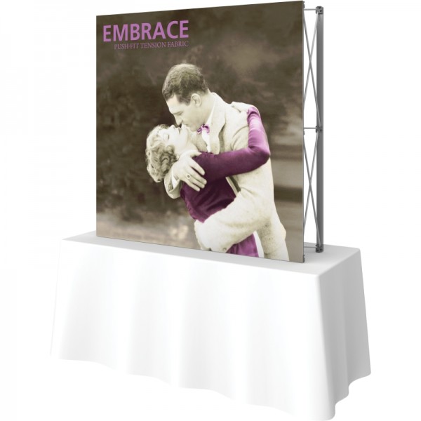 Push Fit 5 FT Wide Straight Tabletop Display Push Fit 5 FT Wide Straight Tabletop Display