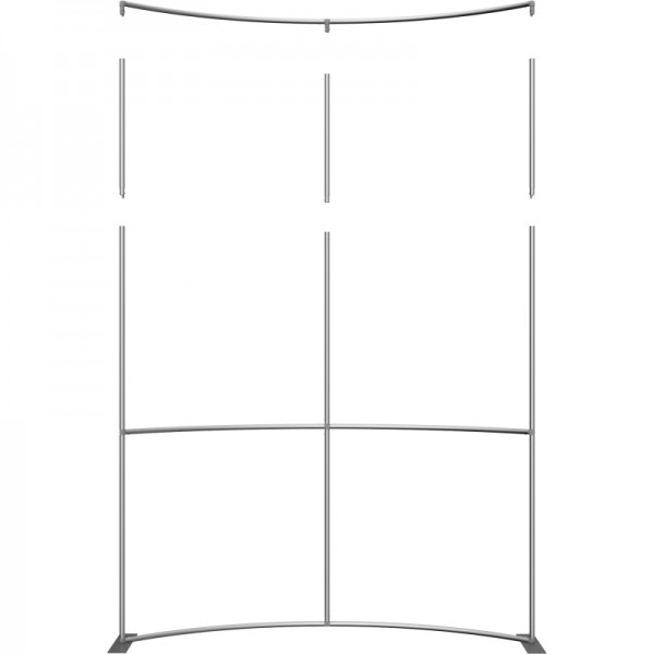 Extra Tall 8 FT Wide Curved Fabric Display Extra Tall 8 FT Wide Curved Fabric Display