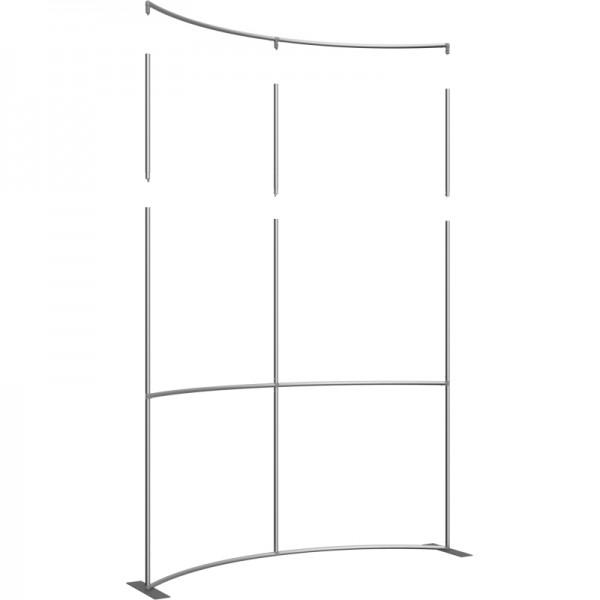 Extra Tall 8 FT Wide Curved Fabric Display