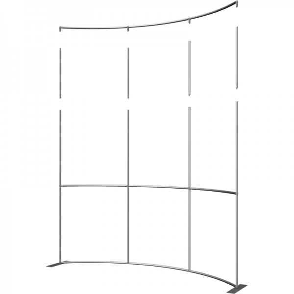 Extra Tall 10 FT Wide Curved Fabric Display