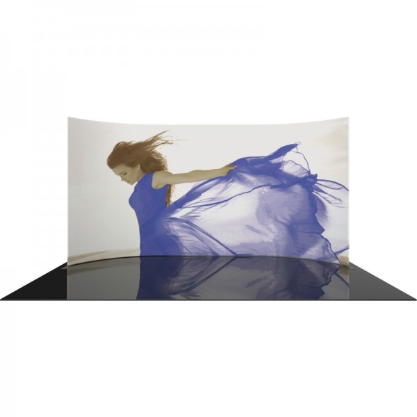 Extra Tall 20 FT Wide Curved Fabric Display