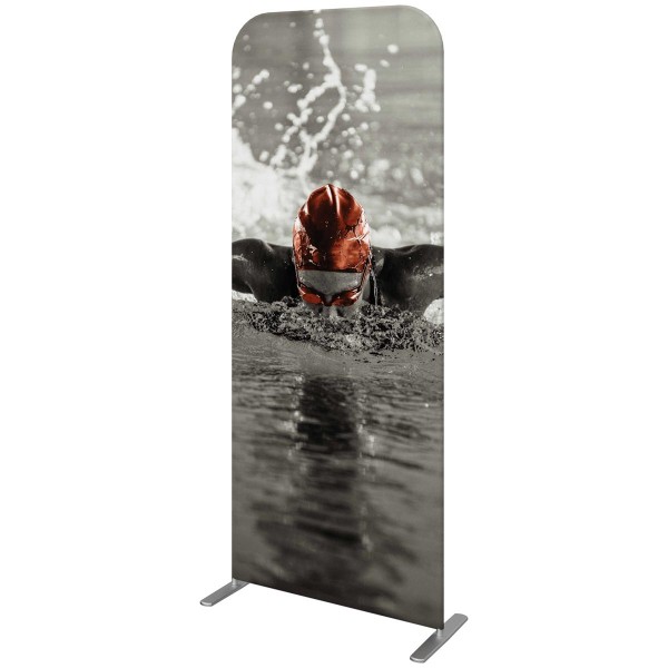 33.5 Inch Wide Straight Fabric Banner Stand