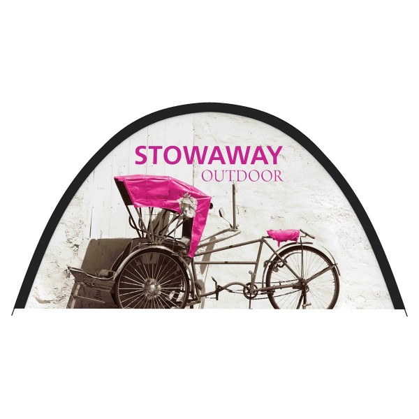 79w x 40h Stowaway Outdoor Fabric Pop up Sign