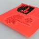 Custom Round Fluorescent Paper Labels (Black Ink only)