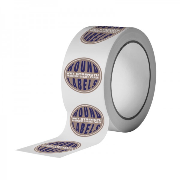 Custom Round Wet Strength Premium Estate Paper Labels