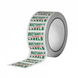 Custom Rectangle Clear Moisture Resistant Labels