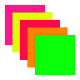 Custom Rectangle Fluorescent Paper Labels Custom Rectangle Fluorescent Paper Labels