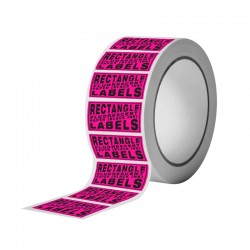 Custom Rectangle Fluorescent Paper Labels (Black Ink only) Custom Rectangle Fluorescent Paper Labels (Black Ink only)