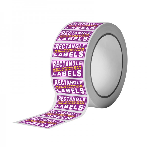 Custom Rectangle Wet Strength Premium Estate Paper Labels Custom Rectangle Wet Strength Premium Estate Paper Labels