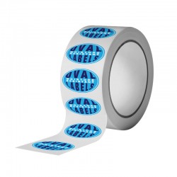 Custom Oval Moisture Resistant Labels