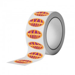 Custom Oval Wet Strength Quality Paper Labels Custom Oval Wet Strength Quality Paper Labels