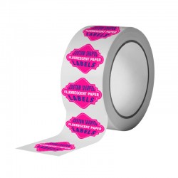 Custom Shaped Fluorescent Paper Labels Custom Shaped Fluorescent Paper Labels