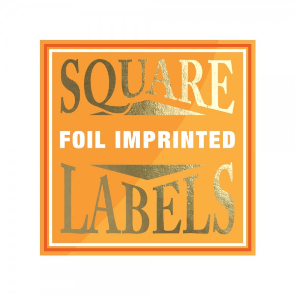 Foil Imprinted Square Labels