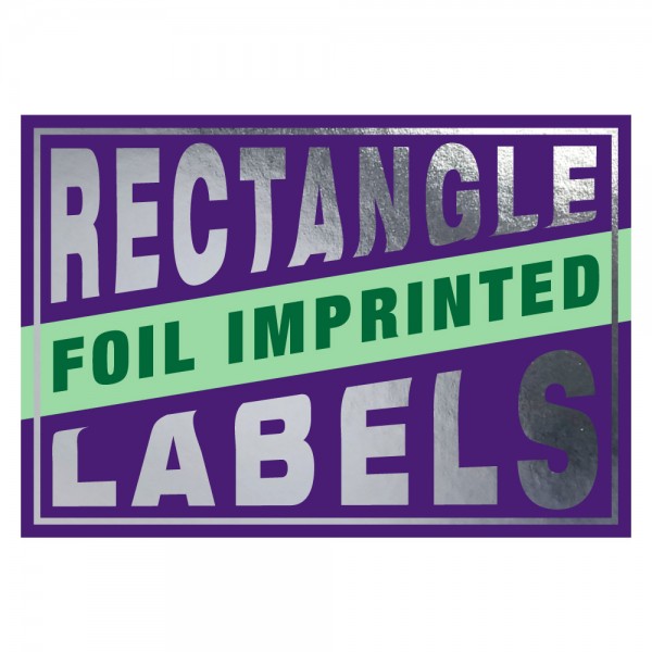 Foil Imprinted Rectangle Labels
