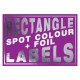 Spot Colour plus Foil Rectangle Labels