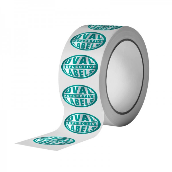 Oval Reflective Labels
