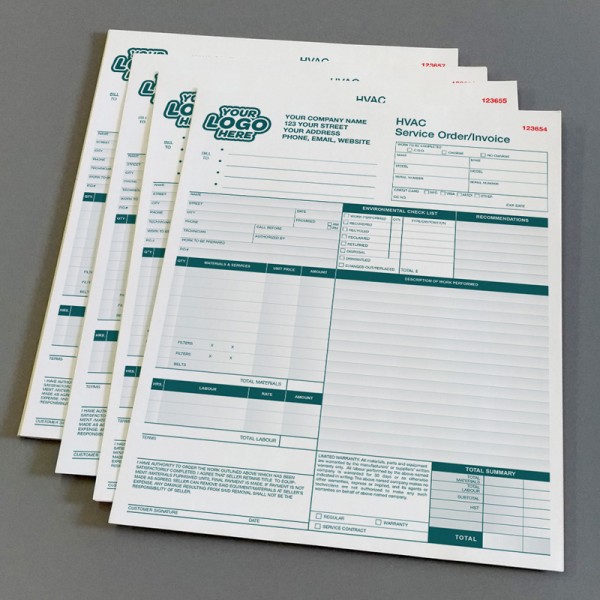 HVAC Service Order Invoice Form HVAC Service Order Invoice Form