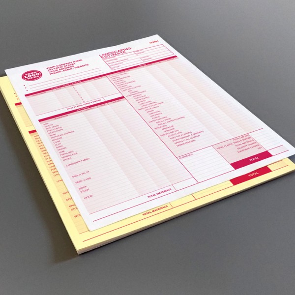 Landscaping Estimate Forms Landscaping Estimate Forms