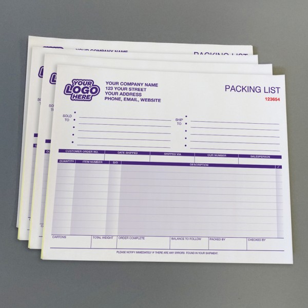 Packing Slips Packing Slips