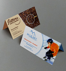 Fold Over Business Cards