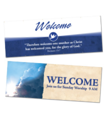 Outdoor Church Welcome Banners