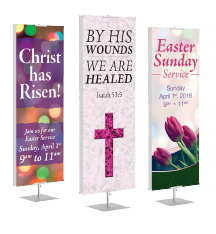 Easter Banner Stands