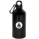 500 Ml (17 fl oz) Aluminum Water Bottle with Carabiner, D1-WB7107