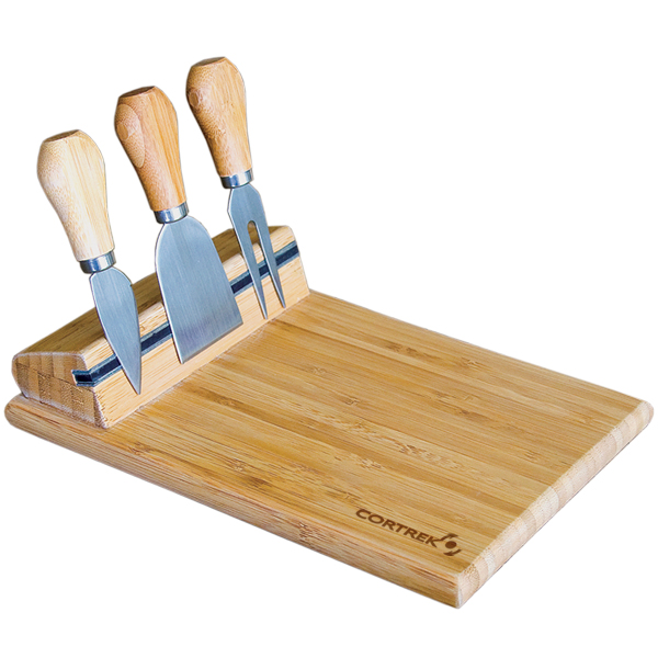 Bamboo Cheese Board with Utensils, D1-KP7096