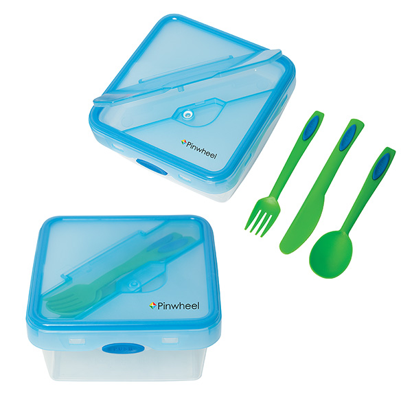 Albertan Lunch Container with Cutlery, D1-KP9121