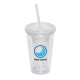 500 ml (17 fl oz) Double Walled Tumbler with Straw, D1-DA7321 500 ml (17 fl oz) Double Walled Tumbler with Straw, D1-DA7321